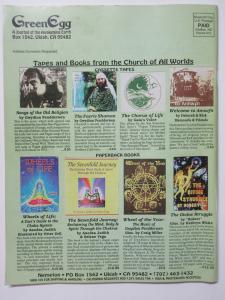 Green Egg A Journal of the Awakening Earth Vol. 28 No. 110 Fall '95 Jerry Garcia