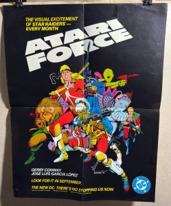 1983 ATARI FORCE 16.5x22 PROMO Poster G/VG 3.0 DC Comics / Jose Garcia Lopez