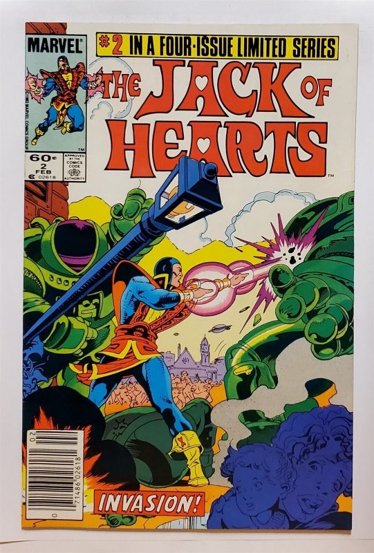 Jack of Hearts #2 (Feb 1984, Marvel) Newsstand Copy 8.5 VF+  