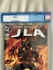 DC Comics JLA #56 CGC 9.8 Hitch Cover September 2001 WP