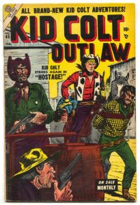 Kid Colt Outlaw #45 1955- Black Rider- Final pre-code issue FN