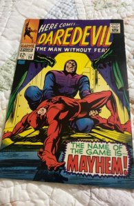 Daredevil #36 (1968) the game is Mayhem