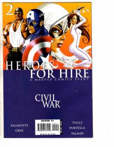 Lot Of 4 Heroes For Hire Marvel Comic Books # 1 2 3 4 Civil War  RC16