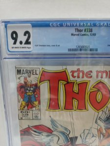 Thor 338 - 2nd Appearance Of Beta Ray Bill - 1983 - CGC Graded 9.2