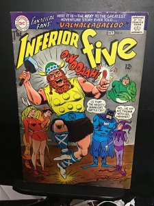 The Inferior Five #4 (1967) hi grade Thor takeoff cover! VF/NM Wow!