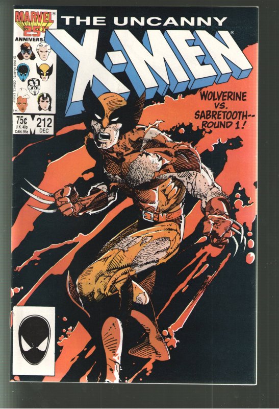 XMEN 212 VF/NM OR BETTER;1st WOLVERINE vs. SABRETOOTH