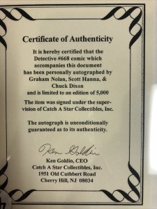 Detective Comics (1993) # 668 (NM) Signed Graham Nolan Scott Hanna Chuck Dixon 