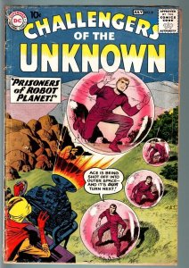 CHALLENGERS OF THE UNKNOWN #8-JACK KIRBY-WALLY WOOD-DC-SCI FI SERIES-1959-G + G+