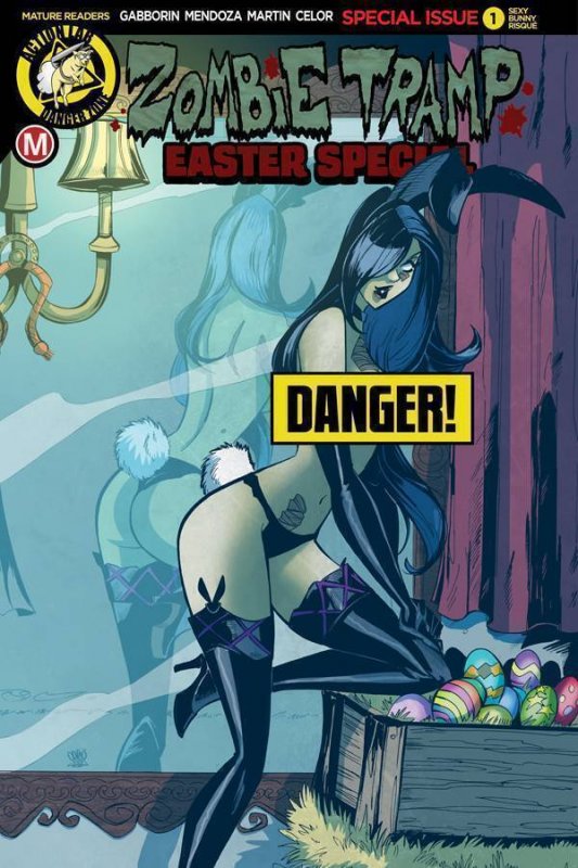 ZOMBIE TRAMP 2017 EASTER SPECIAL COVER F SEXY BUNNY TROM RISQUE VARIANT (MR)