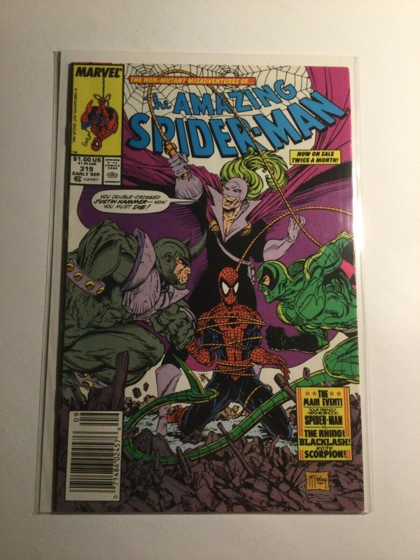 Amazing Spider-Man 319 newsstand edition near mint- nm- 9.2  Marvel