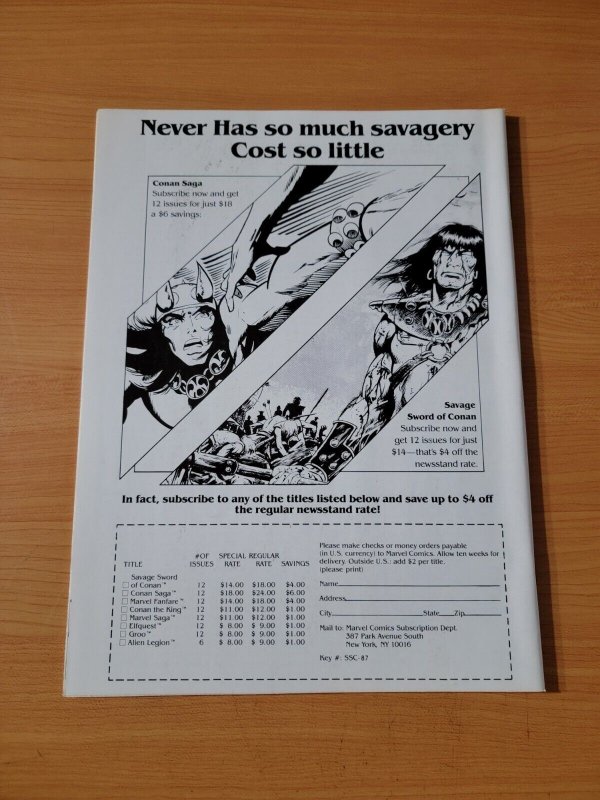Conan Saga #1 Newsstand Variant ~ NEAR MINT NM ~ 1987 Marvel Comics