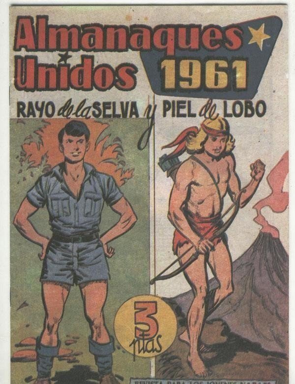 Rayo de la Selva y Piel de Lobo almanaque facsimil 1961