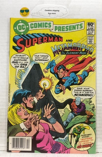 DC Comics Presents #40 (1981) key death of airwave, Larry Jordon,  Superman