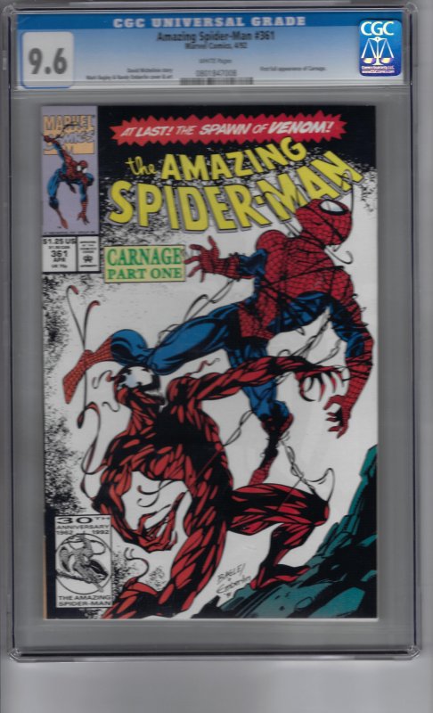 The Amazing Spider-Man #361 (1992) CGC Graded 9.6