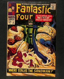 Fantastic Four #61 Where Stalks The Sandman! Jack Kirby!