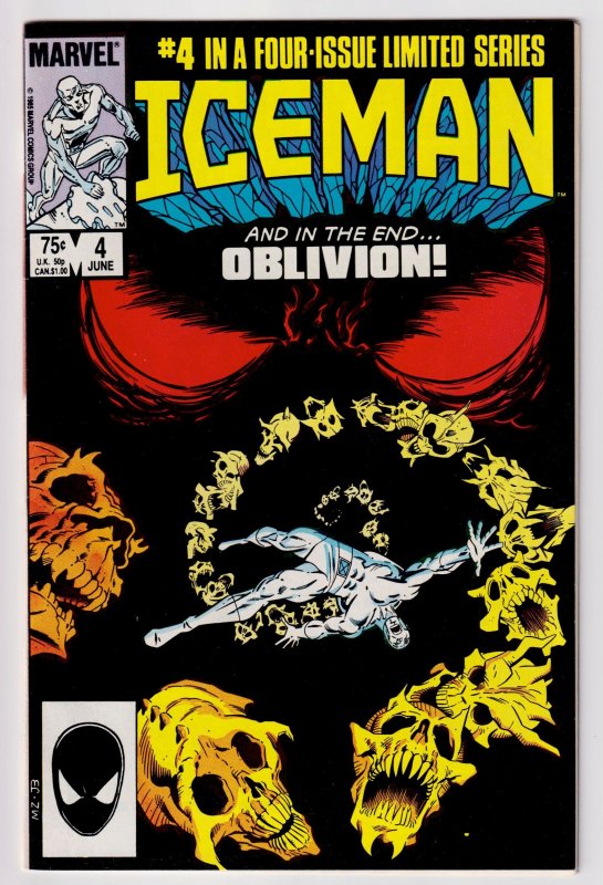 Iceman #1, 2, 3, 4 Limited Series complete set (1985)