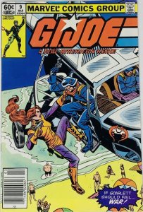 G.I. Joe, A Real American Hero #9 (Newsstand) VG ; Marvel | low grade comic