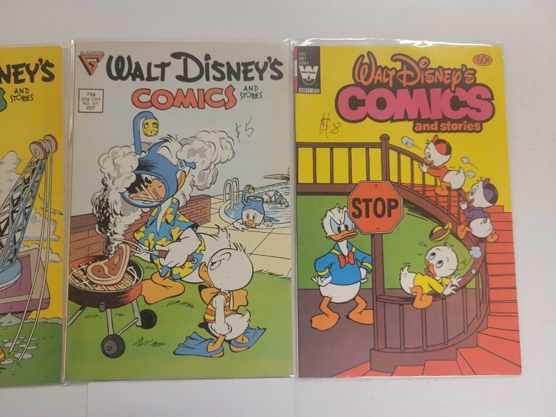 3 Walt Disney's Comics and Stories Gladstone Comic Books #495 511 512 55 TJ14