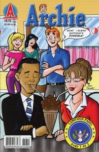 Archie 616  VF  2011   Obama and Palin!  1st Print!
