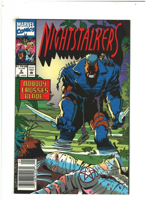 Nightstalkers #3 NM- 9.2 Newsstand Marvel Comics 1993 Midnight Sons