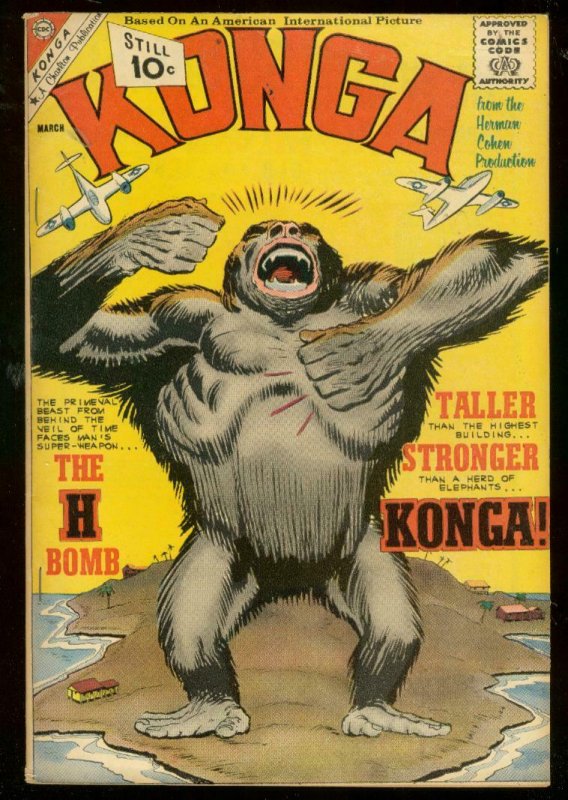 KONGA #5 1962-CHARLTON COMICS-H BOMB-WILD GORILLA-DITKO VF-