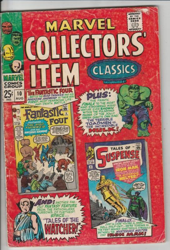 Marvel Collectors' Item #10 (Aug-67) VG/FN Mid-Grade Fantastic Four, Mr. Fant...