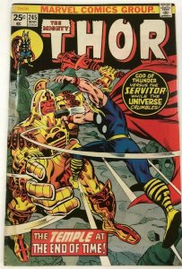 THOR 245 March 1976 1st App He Who Remains-Loki/Disney copy 7 GOOD+ bcvr stains