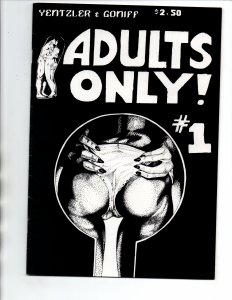 Adults Only Comic Magazine #1 2 & 3 Set - 1987 - VG