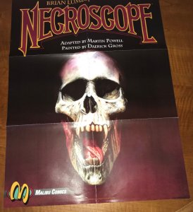 Necroscope Poster (1992) - Brian Lumley - Folded, Pre-Owned