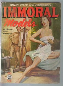 Croydon Books #26 1952-Immoral Models-Joan Sherman-spicy cover-VG