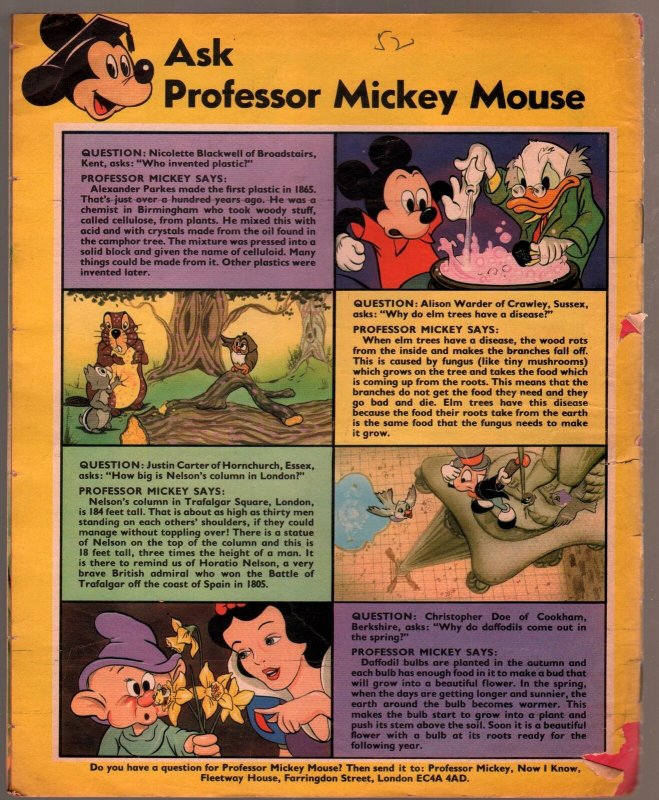 Walt Disney's Now I Know #42 1973-U.K.-Winnie The Pooh-G