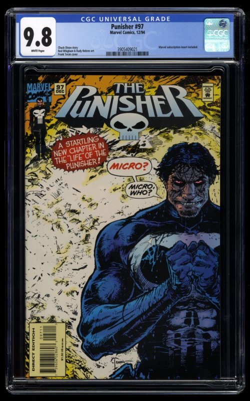 Punisher #97 CGC NM/M 9.8 White Pages