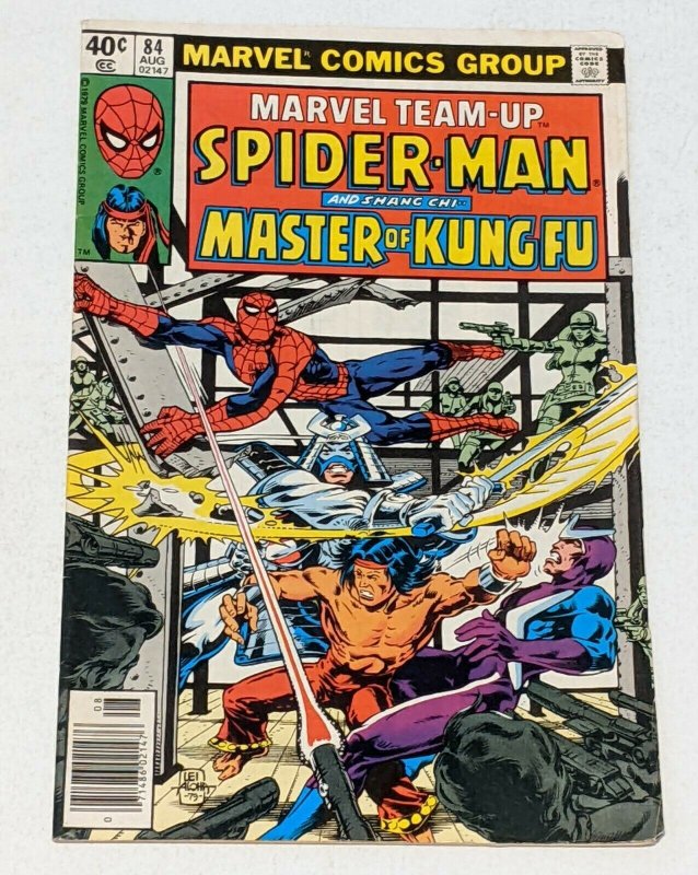 Marvel Team-Up #84 Aug 1979 VG 4.0 Master of Kung Fu Black Widow Silver Samurai