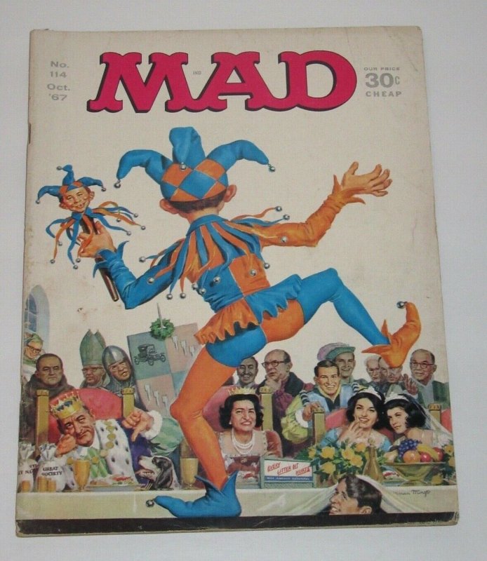 Mad Magazine #114 Norman Mingo Cover October 1967 EC Publications VG