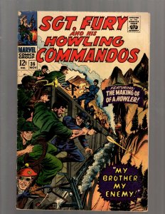 Sgt. Fury & His Howling Commandos # 36 FN Marvel Comic Book Nick Avengers J450