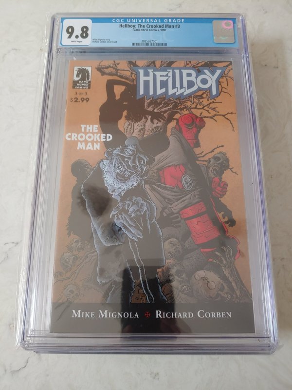 HELLBOY: THE CROOKED MAN #3 CGC 9.8 MIKE MIGNOLA