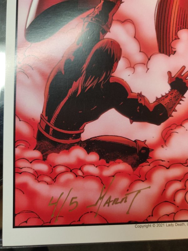 Lady Death The Nightmare Symphony #1 - 11 x 17 Art Print Ltd 4/5 signed (2021)