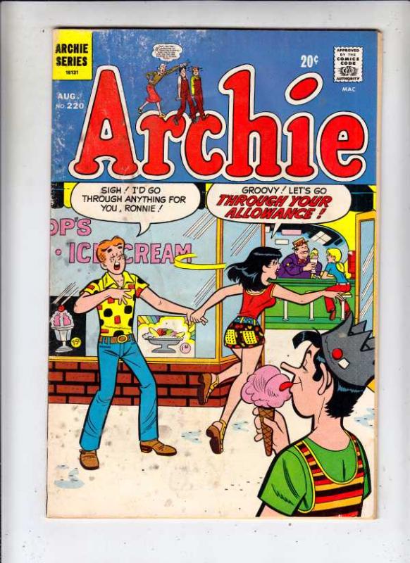 Archie #220 (Aug-72) VG Affordable-Grade Archie