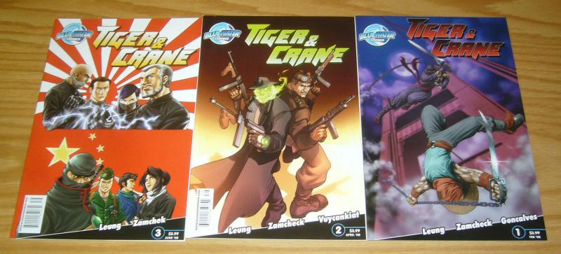 Tiger & Crane #1-3 VF/NM complete series - bluewater comics - martial arts set 2