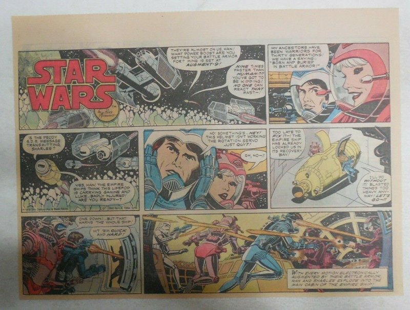 Star Wars Sunday Page #14 by Russ Manning from 6/10/1979 Large Half Page Size!