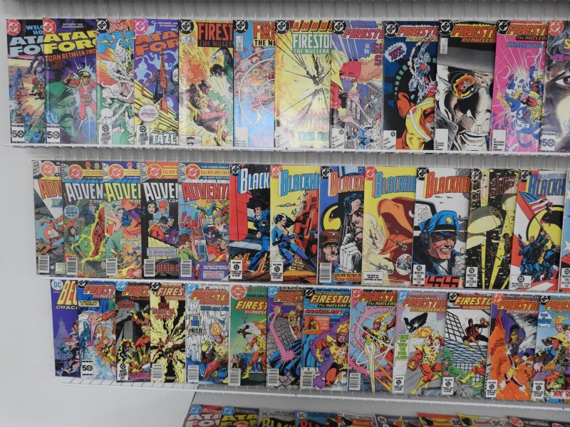 Huge Lot of 190+ Comics W/ Action Comics, Manbat, Blackhawk, Firestorm Avg. VF-