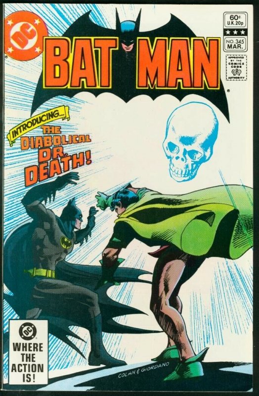 BATMAN #345-1982-DC VF