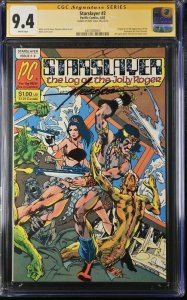 Starslayer (1982) # 2 (CGC 9.4 SS)  Signed Mike Grell pacific comics *