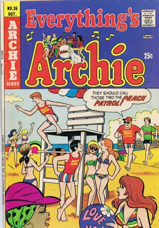 Everything's Archie #94 ORIGINAL Vintage 1974 Archie Comics GGA 6 Bikini Cover 