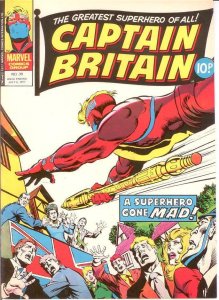 CAPTAIN BRITAIN  39(July 6, 1977)Queen Elizabeth launches attack on America F-VF