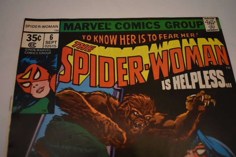 Spider-Woman #6 Werewolf By Night (1978) VF/NM 9.0