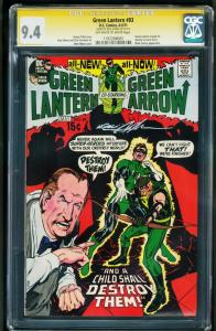 GREEN LANTERN #83-CGC SS 9.4 OW/W-NEAL ADAMS SIGNATURE- 1187268005