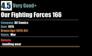 Our Fighting Forces 166 (1976) VG+ Bronze Age DC War Comics