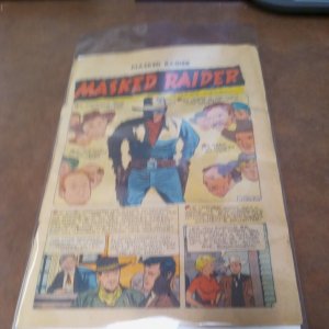 Masked Raider Outside The Law 1950s Golden Age Charlton Comics 4 Page Story...