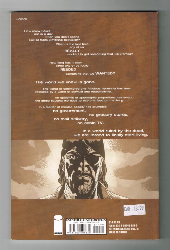 The Walking Dead #8  Made To Suffer   Image  Second Printing  TPB